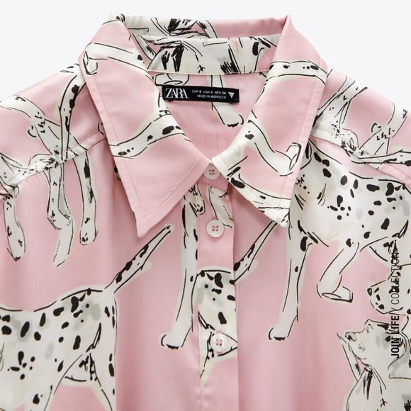 Zara Dresses Zara Dalmatian Extra Long Print Dress Poshmark